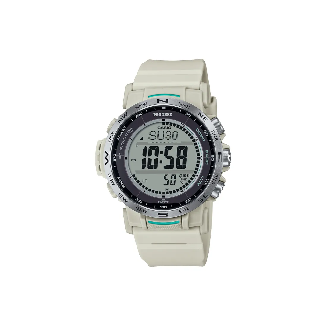 CASIO Подарочный Ограниченный Выпуск POIZON Ограниченный Выпуск Коробка Кварцевый Механизм Смольный Ремешок Часы Унисекс Белый Циферблат