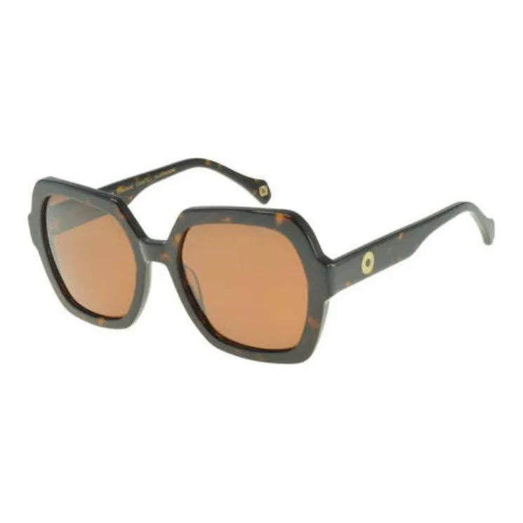 INES DE LA FRESSANGE Square Sunglasses Unisex Brown