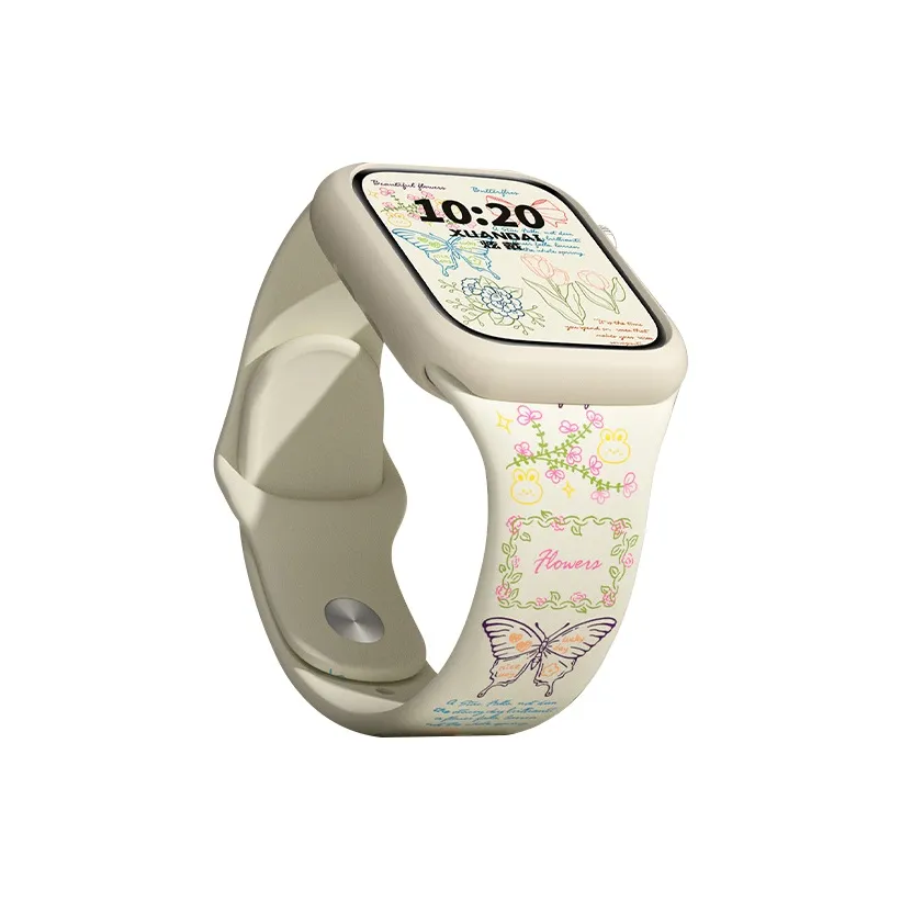 MSSM Ремешок Apple Совместимость Силиконовый Материал 170 мм 46 Часы Циферблат