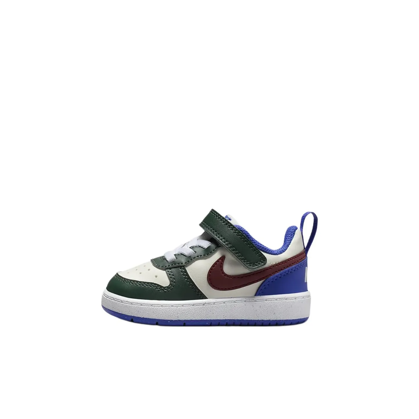Nike Court Borough Slip Resistant Abrasion Resistant Низкий Топ Обувь для малышей Зеленый Infant And Toddler