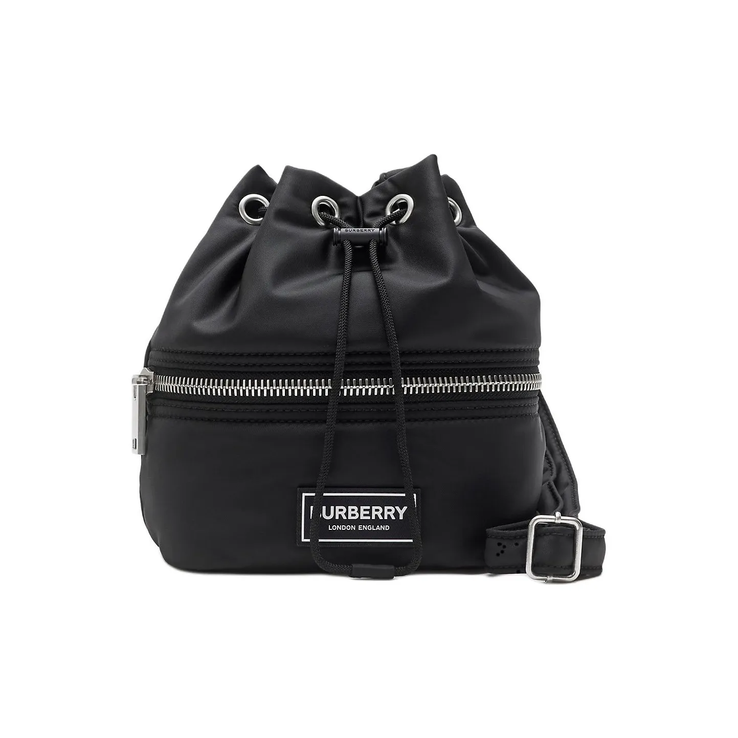 Burberry Polyamide Bucket Bag, Shoulder Bag, Crossbody Bag Women's Black