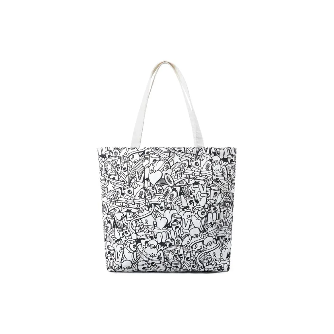 Pepsi Холст Тоут Сумка Сумка для покупок Холст Сумка Сумка через плечо Стандартная Унисекс Черный Белый