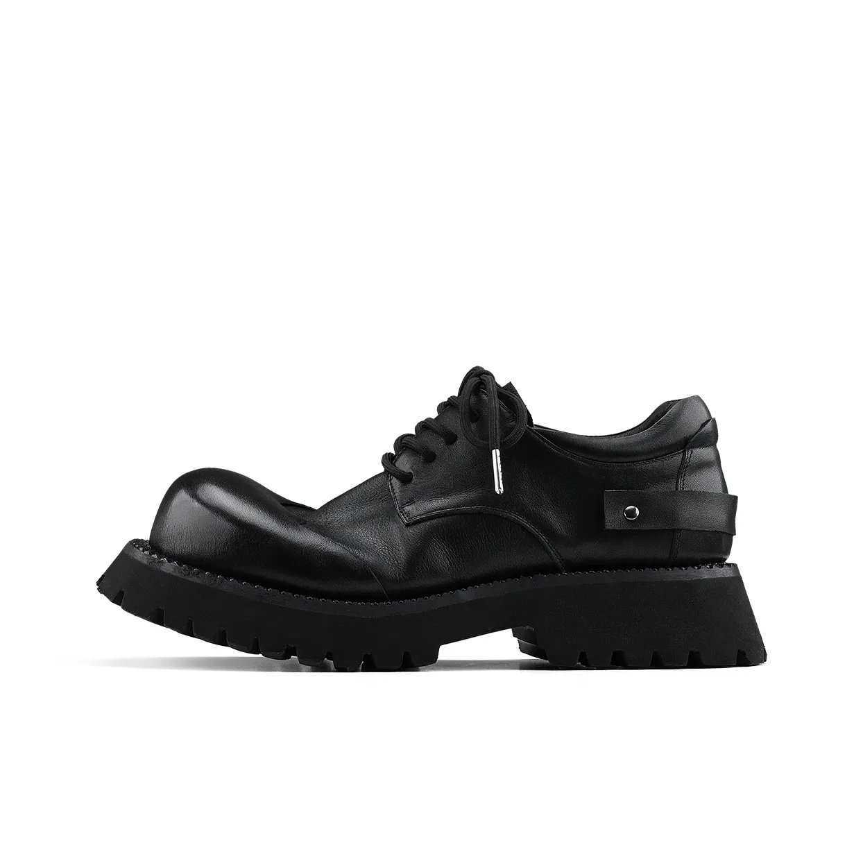 HANQIAORIJI Black Blood Series Casual Derby Shoes Unisex Black