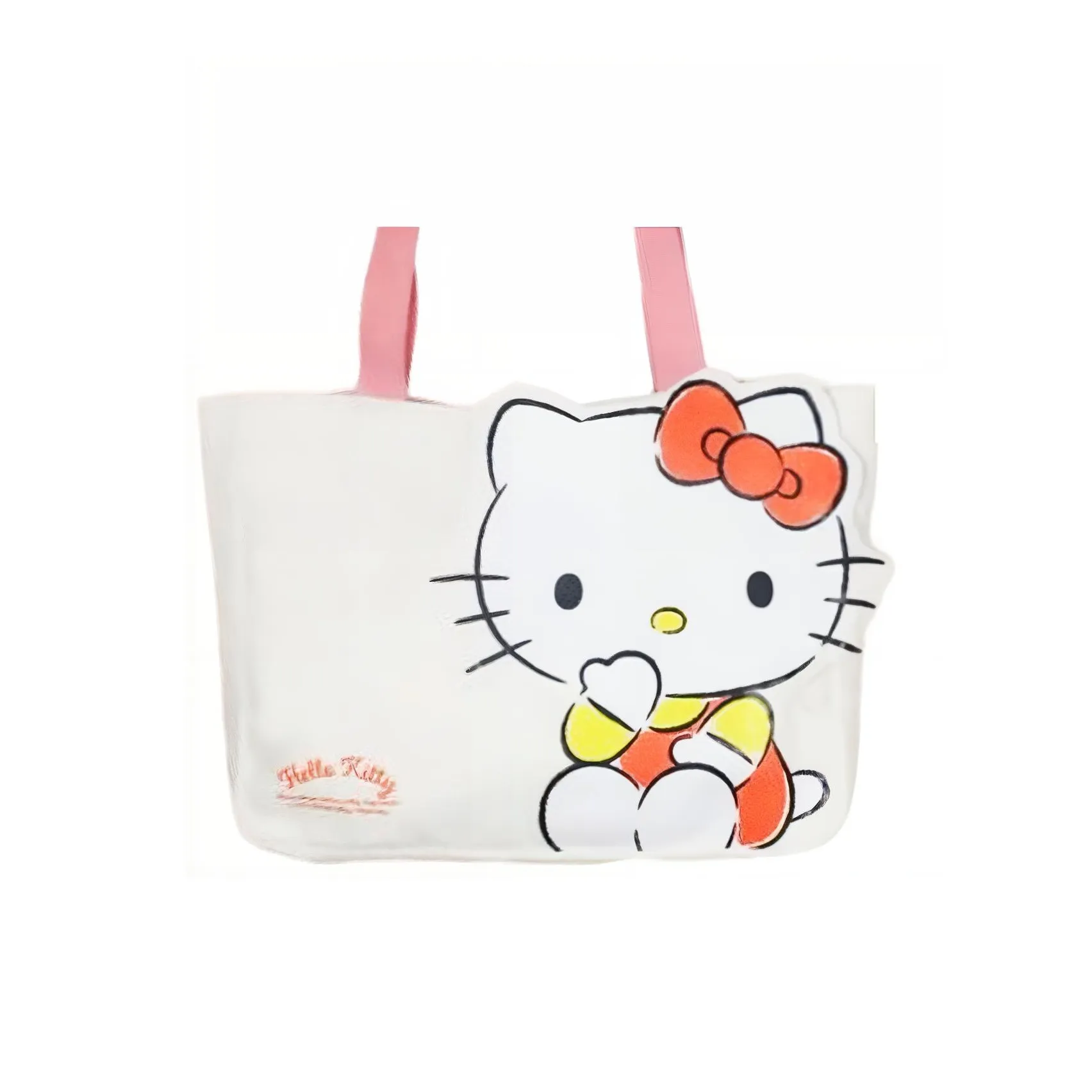 Sanrio Hello Kitty Kuroimi Холст Плечевая Сумка Большая Унисекс