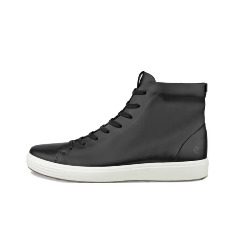 Ecco Soft 7 High Top Skateboard Shoes Men's Black