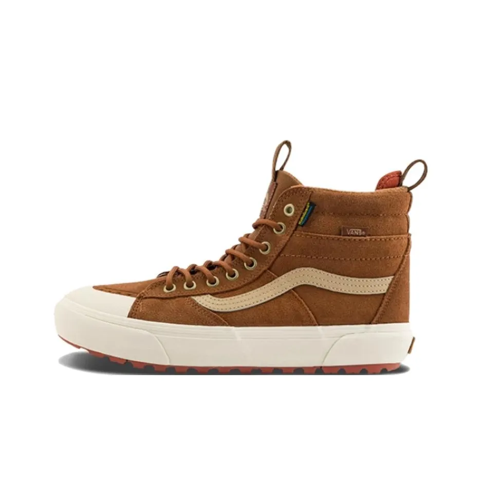 Vans High Top Hiking Shoes Unisex Brown