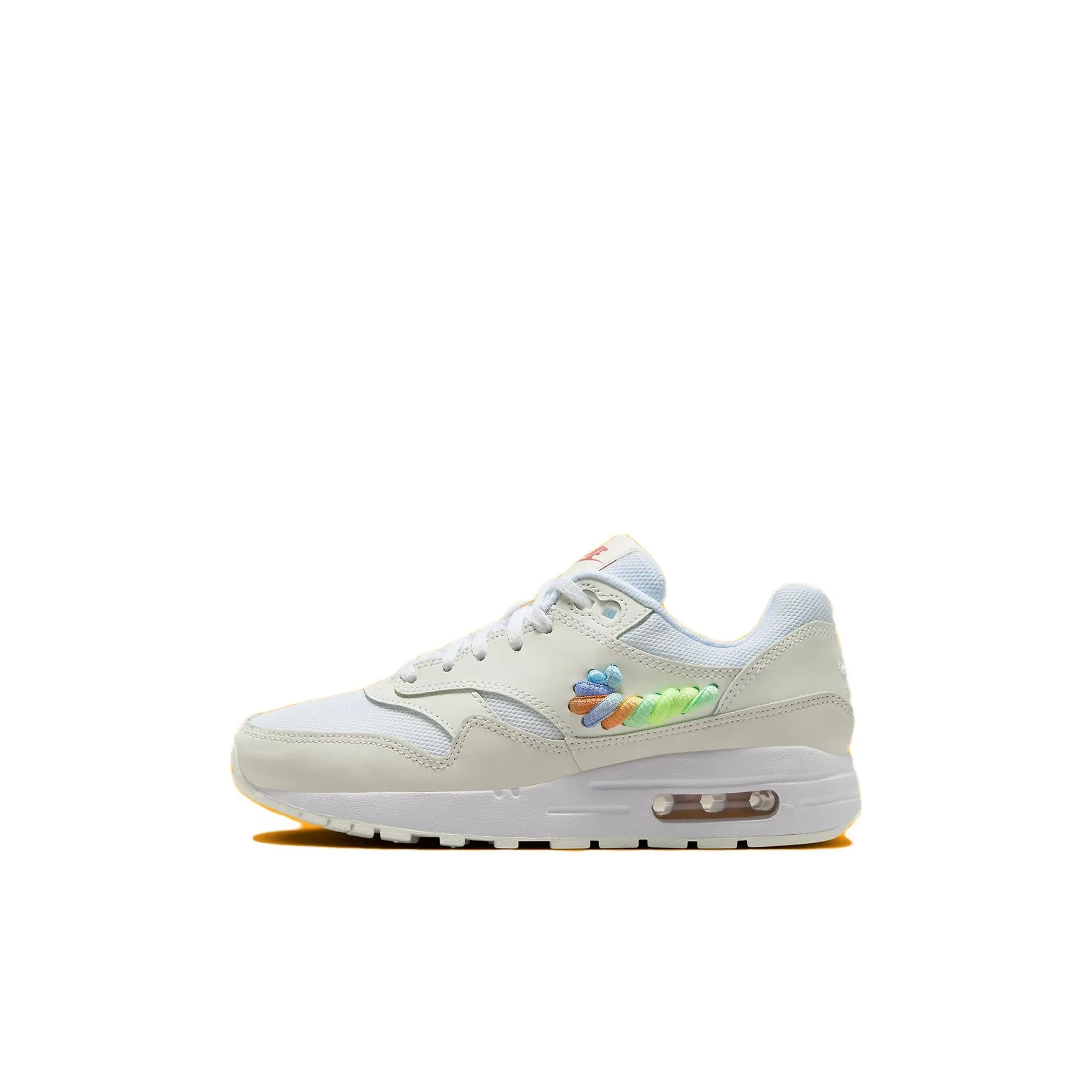 Nike Air Max 1 Устойчивые к истиранию Низкие Кеды для Детей Lifestyle Shoes Бежевый Многоцветный Детский