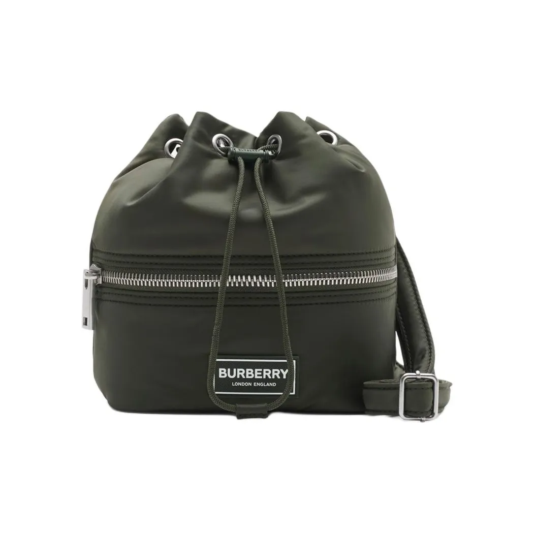 Burberry Нейлоновая сумка-ведро сумка через плечо женская цвет земляной тон