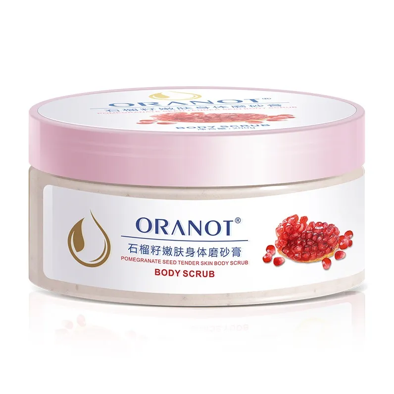 ORANOT Гранатовый SEED Анти-Аджинг Скरब для тела 200 г Чистка Увлажнение Отшелушивание