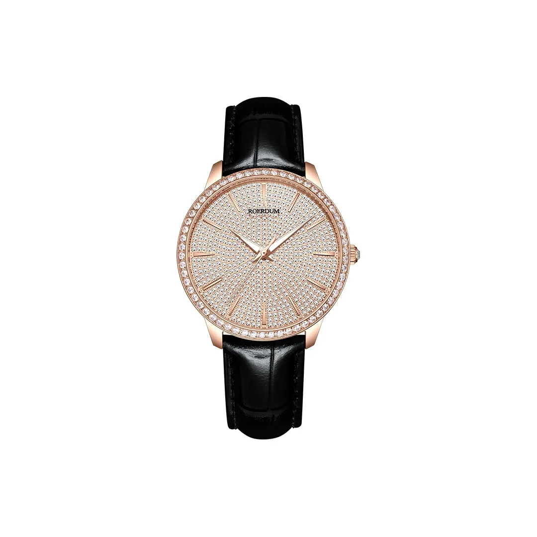 ROERDUM Universe Apollo Sun God Belt Style Mechanical Movement Cow Leather Strap Watch Men's Watches Gold Dial