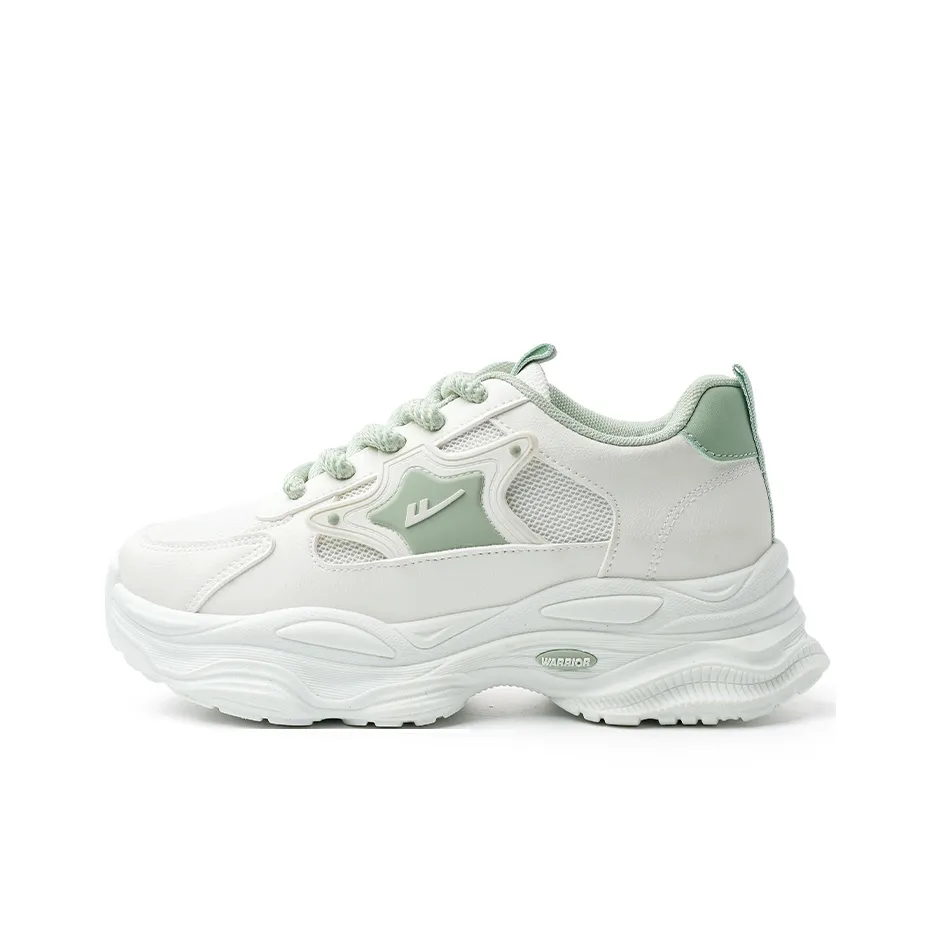 Warrior Slip-resistant Abrasion-resistant Low Top Footwear Women's White Green Вариант 1 Warrior Slip-resistant Abrasion-resistant Низкие кеды Женские Белый Зеленый