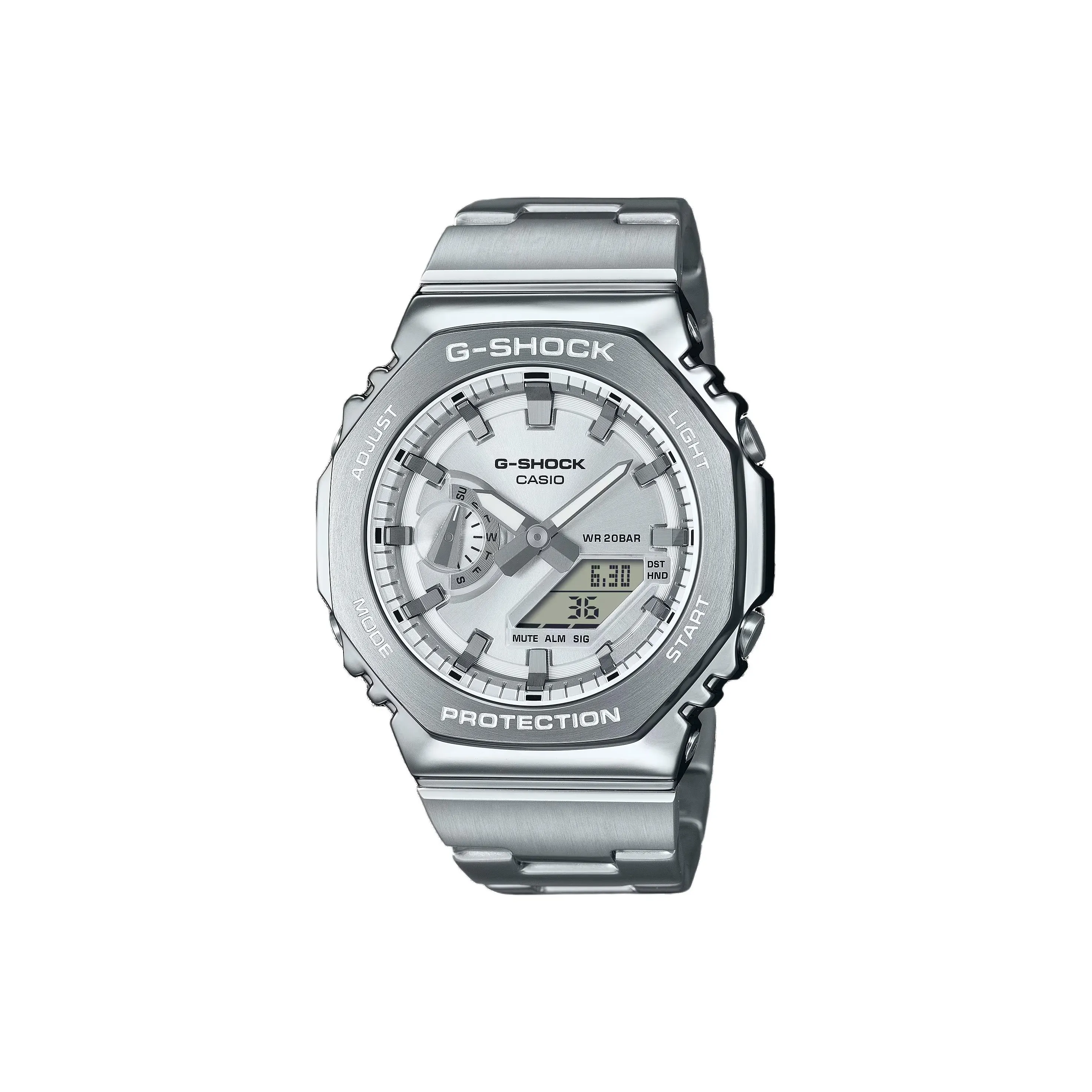 CASIO Steel Series Кварцевый механизм нержавеющая сталь ремешок унисекс серебристый циферблат