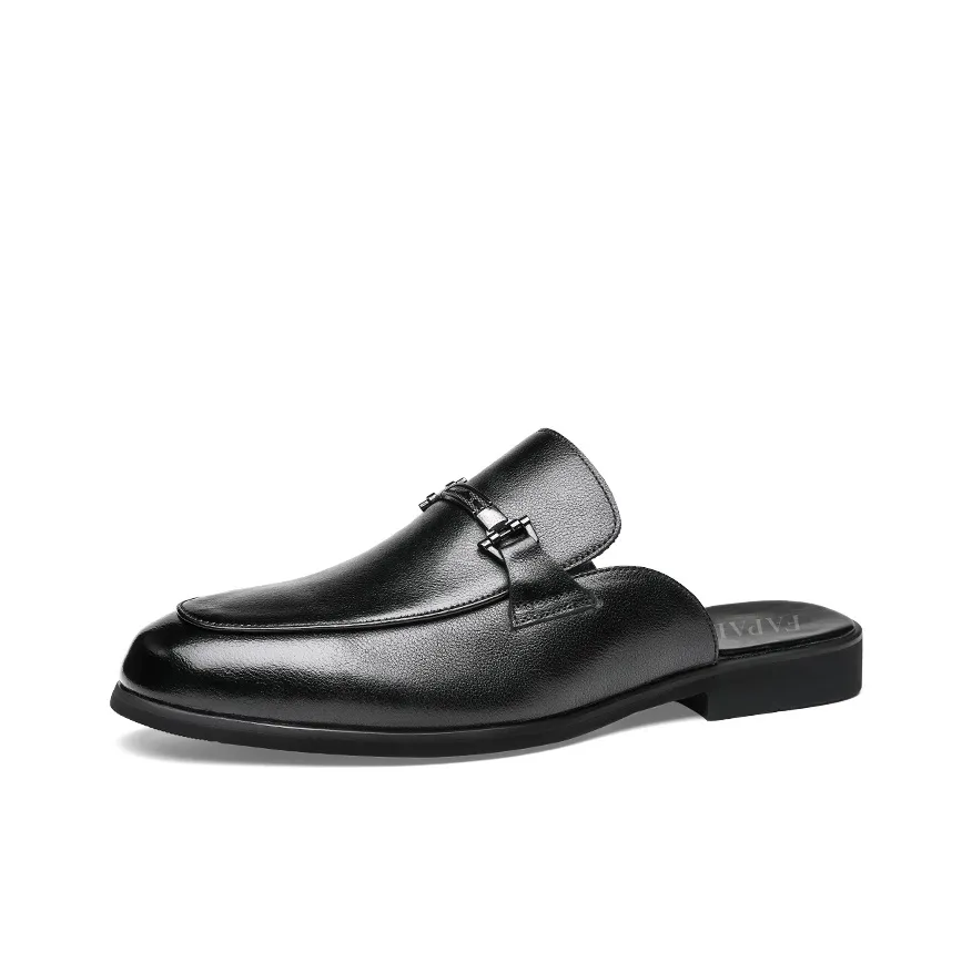 FAPAI Износостойкие домашние тапочки Мужские Черные