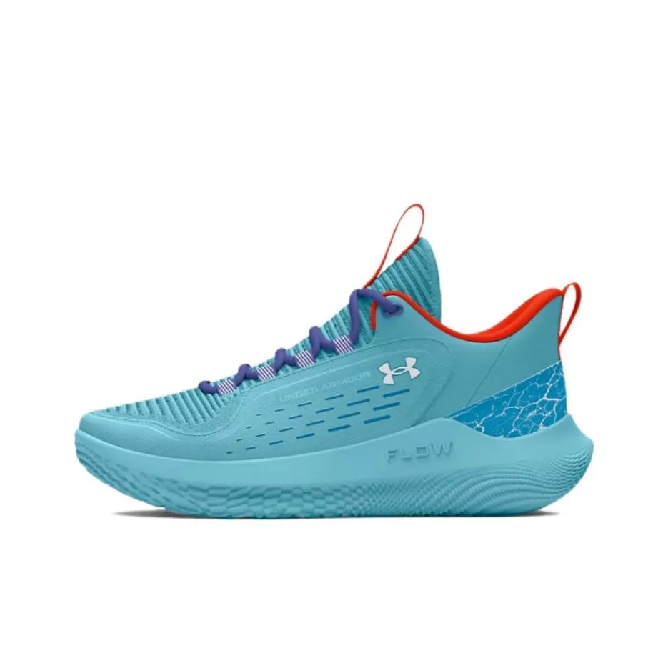 Under Armour Anti Slip Wear Resistant Low Top Basketball Shoes Women's Sky Blue