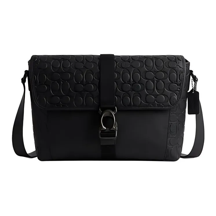 COACH BECK Коровья кожа Сумка через плечо Большая Мужская Черная