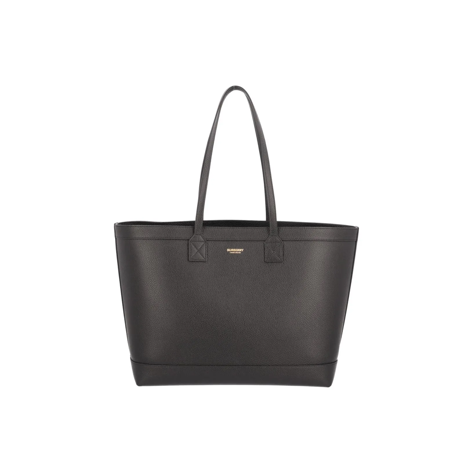 Burberry Leather Tote Bag Shopping Bag Handbag Shoulder Bag Women's Black