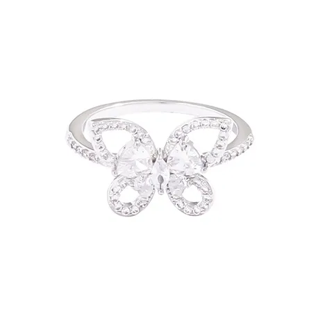 TUTAE Цирконовые кольца из сплава женские серебряные