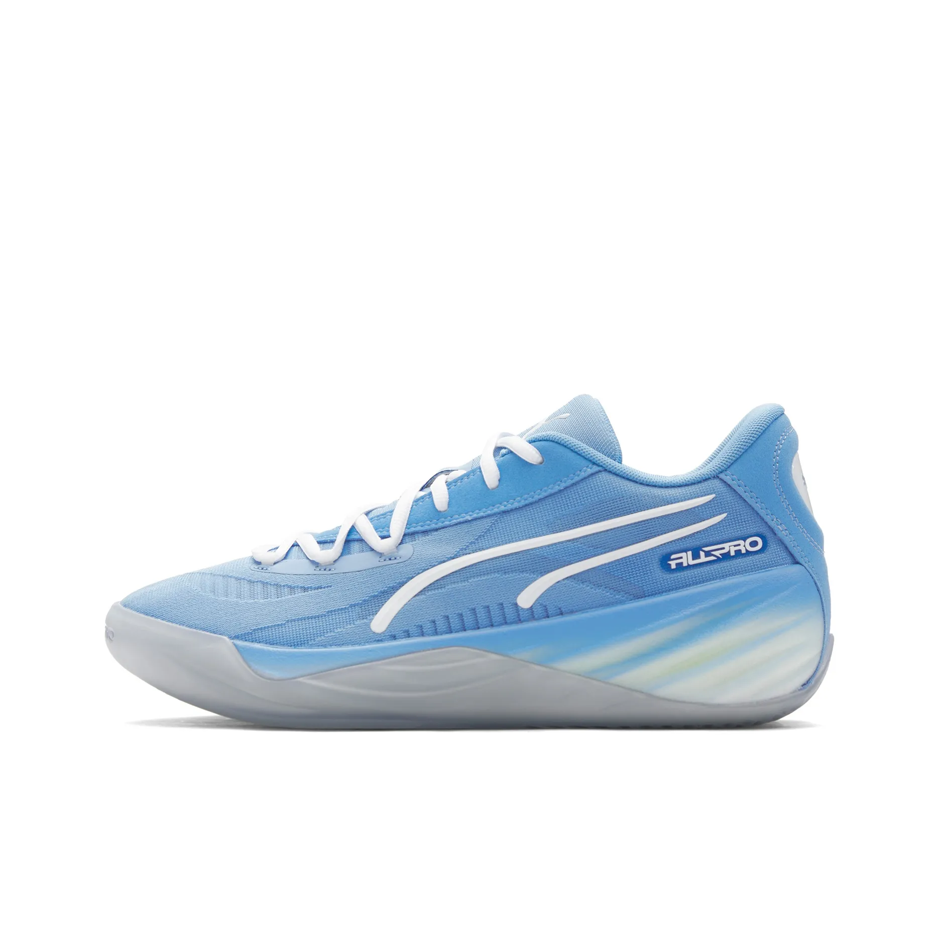 PUMA All Pro Nitro Low Top Basketball Shoes Men
s Blue