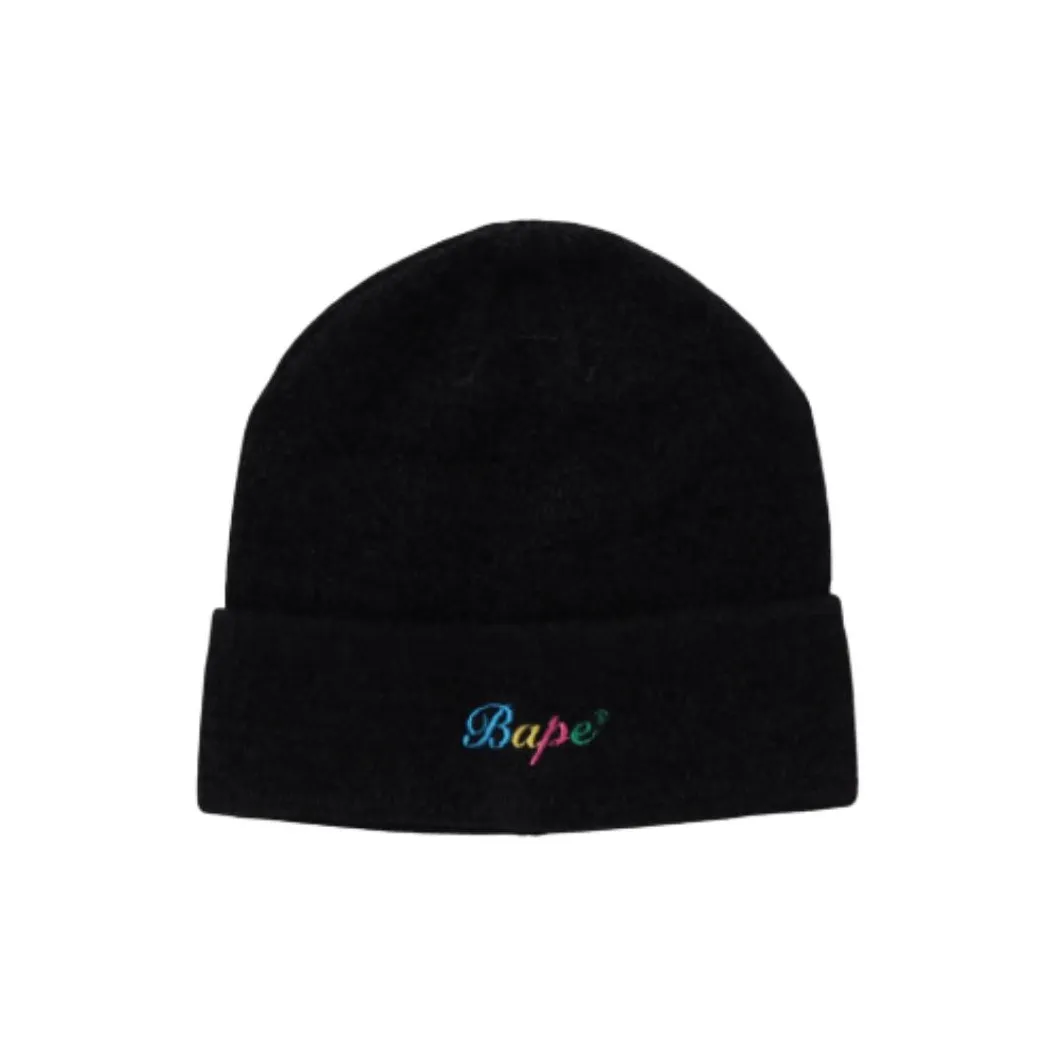 A BATHING APE ® Embroidered Ribbed Beanie