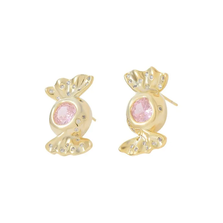 TUTAE Сплав Серьги-гвоздики Женские Золото