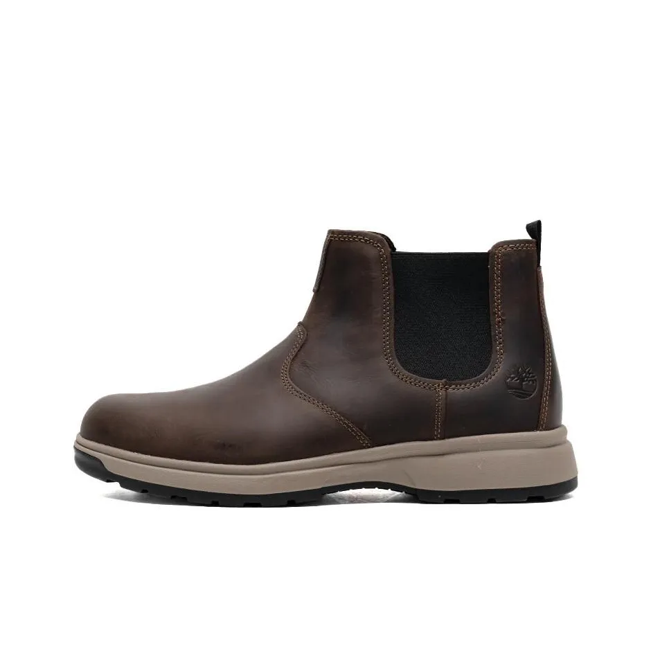 Timberland Short Chelsea Boots Men's Dark Brown