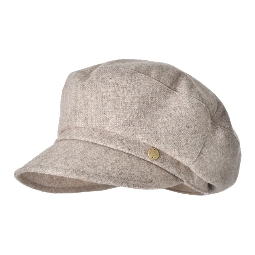 KENMONT Овечья шерсть Береты Женские Хепберн-черный Винтаж Бежевый Молочно-чайный коричневый