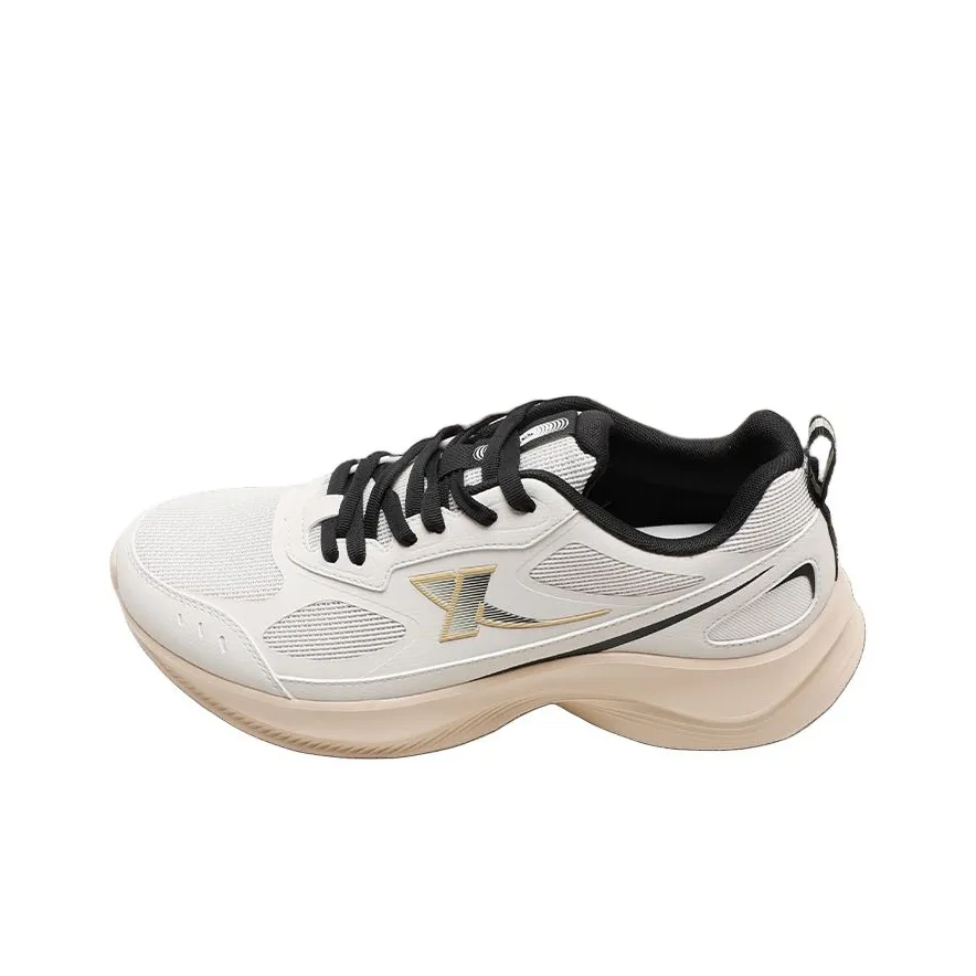 XTEP Anti Slip And Wear Resistant Breathable Low Top Casual Running Shoes Men's White Sand Gray
