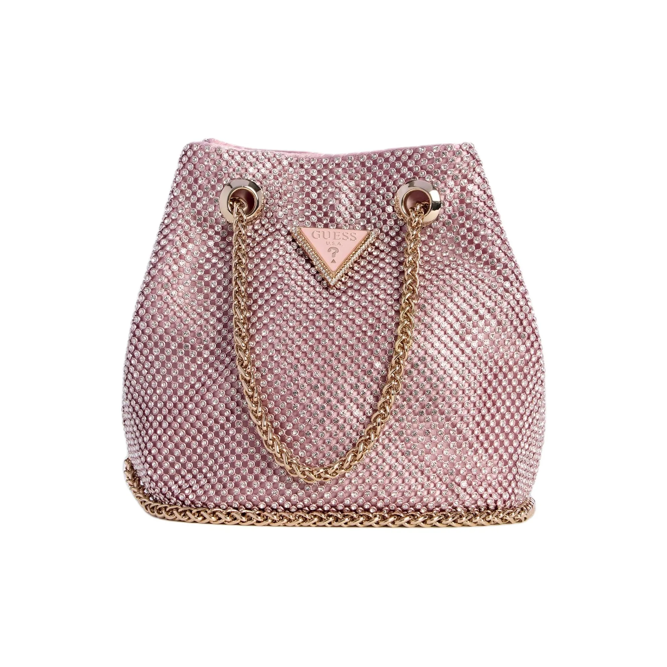 GUESS Fabric Bucket Bag, Shoulder Bag, Crossbody Bag, Handbag Medium Size Women's