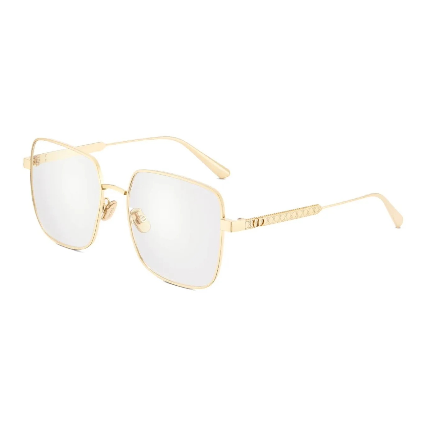 DIOR Металл Прямоугольные Оправы для очков Женские Золотые