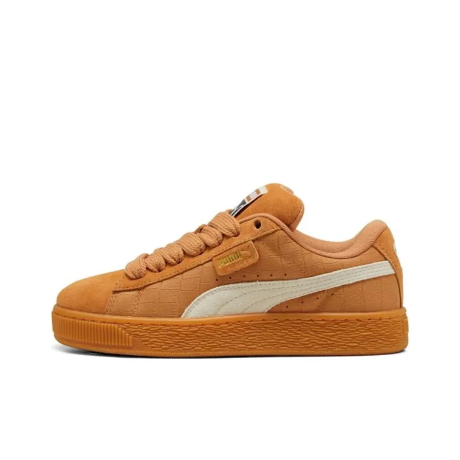 PUMA Suede XL Series Низкие Кроссовки для скейтбординга Женские Коричневые