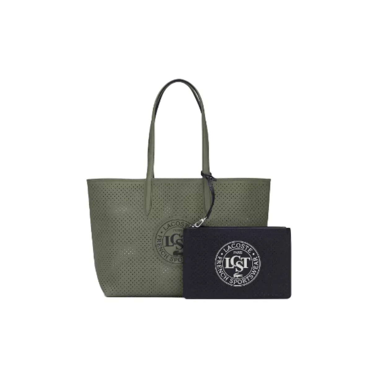 Сумка Tote из ПВХ Сумка для покупок Сумка Большая Женская Оливково-зеленый и Темно-синий