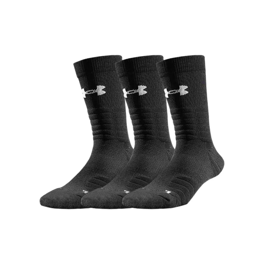 Носки для баскетбола Under Armour унисекс 3 упаковки черные