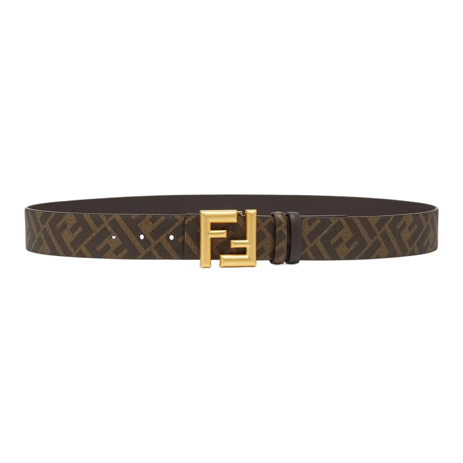 FENDI Ff Buckled Rounded Reversible Belt