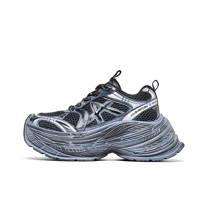 Acupuncture Abrasion Resistant, Breathable, Lightweight Low Top Chunky Sneakers Women's
