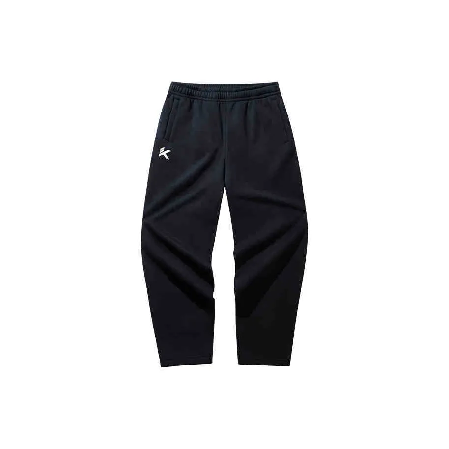 Anta Sports Life Collection Knitted Sports Pants Men's Basic Black