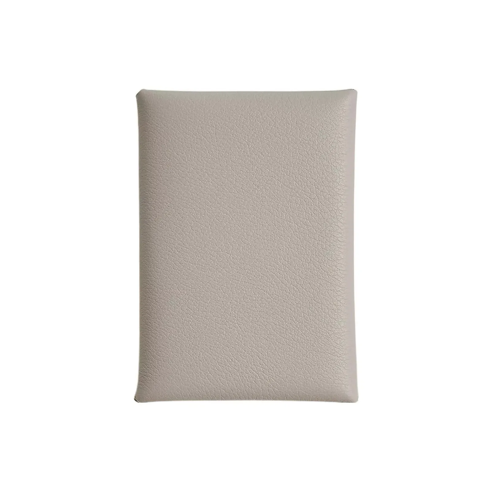 HERMES Calvi Duo Evercolor Calfskin Card Holder Women's 8L Beton Concrete Gray/Glacier White