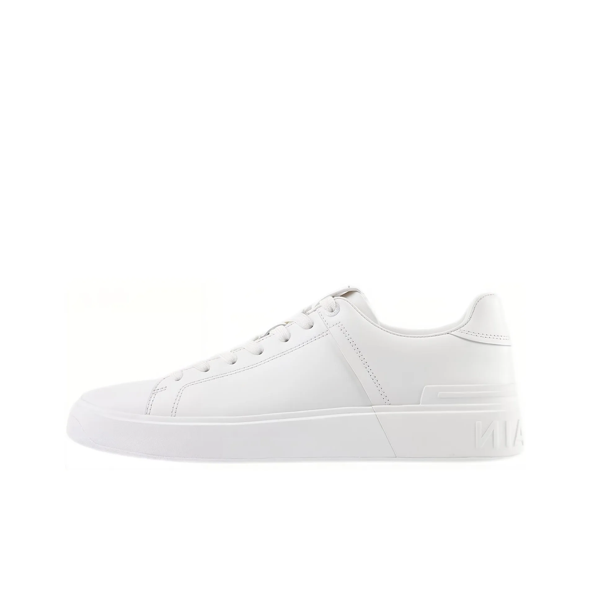 BALMAIN B Court Low Top Stylish Skateboarding Shoes Men's White