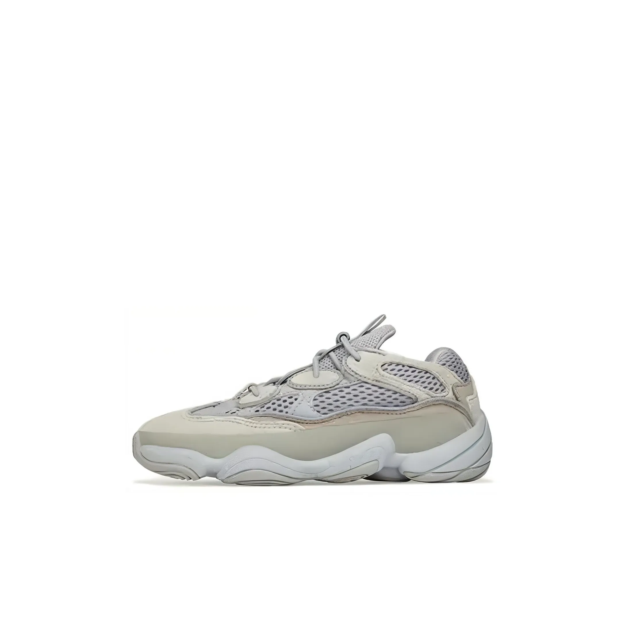 Adidas Originals Yeezy 500 Камень SALT Устойчивый к истиранию Низкий Топ Детские Лайфстайл Обувь Серый Детский