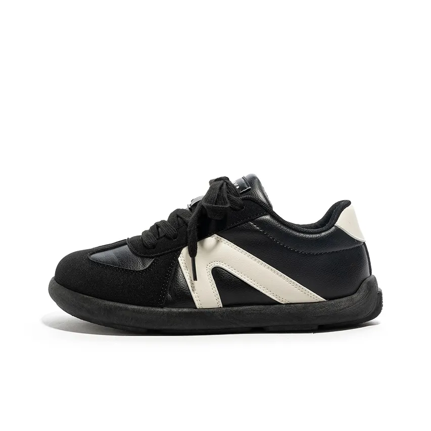 Babaya Slip Resistant, Abrasion Resistant, Lightweight Low Top Skateboard Shoes Women's Black Rice