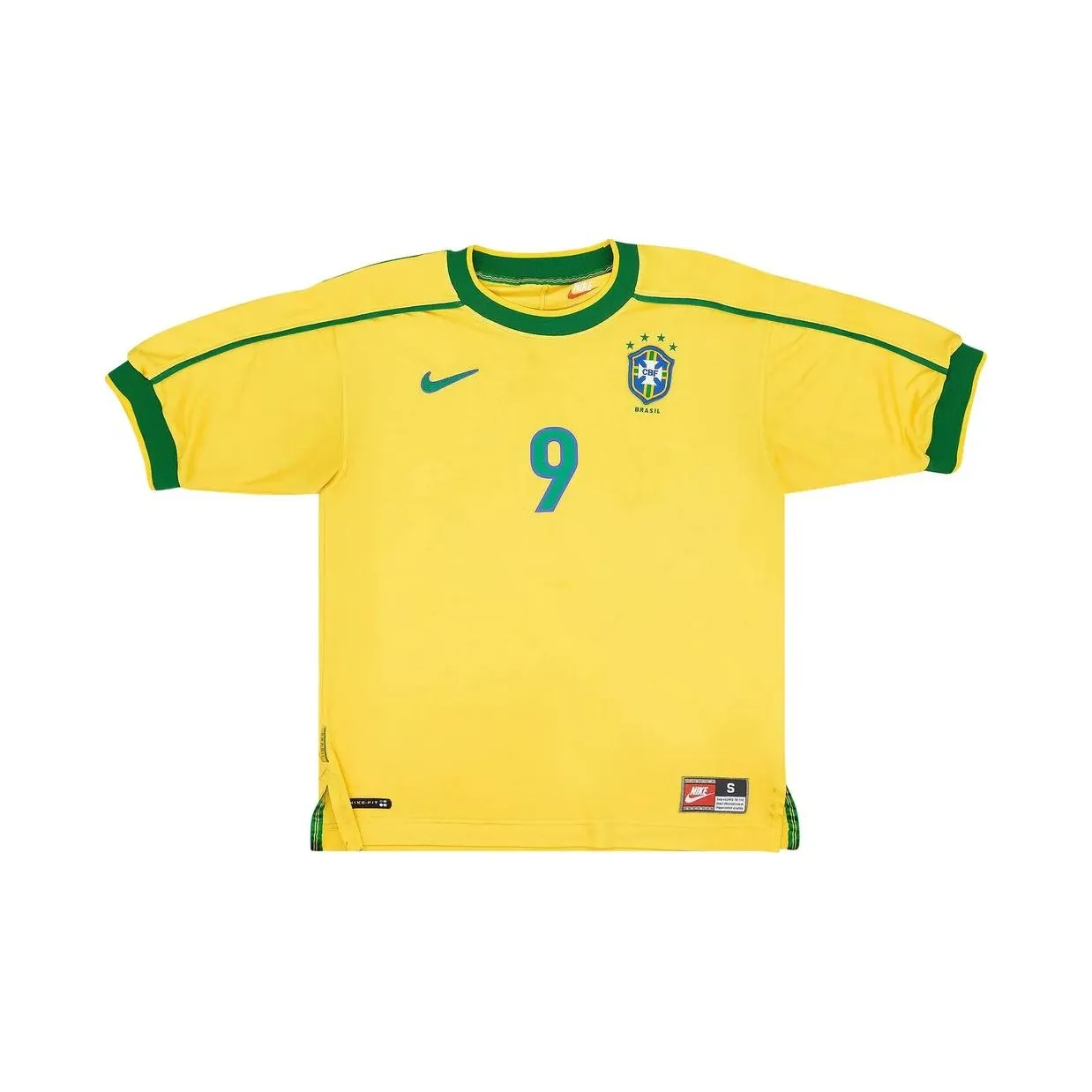 Nike Brazil 1998 Reissue Ronaldo Soccer Replica Jersey