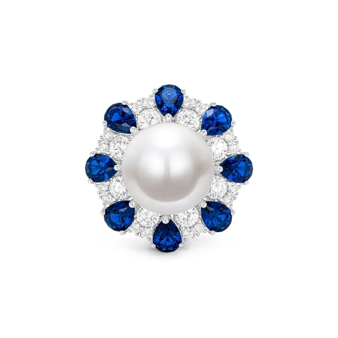 GAONAS Имитация Жемчуга Сочетана с Кольцами из Кубического Циркония Женские