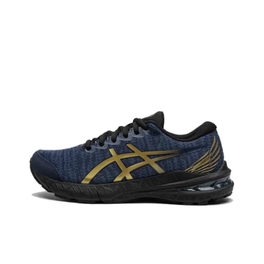 Asics GT 2000 11 Cushioning And Breathable Low Top Kids' Running Shoes Blue Black