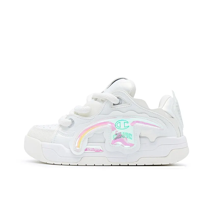 Champion Peel Off TronSkate V1 Low Топ Скейтборд Кроссовки Женские Pearl White Milk White