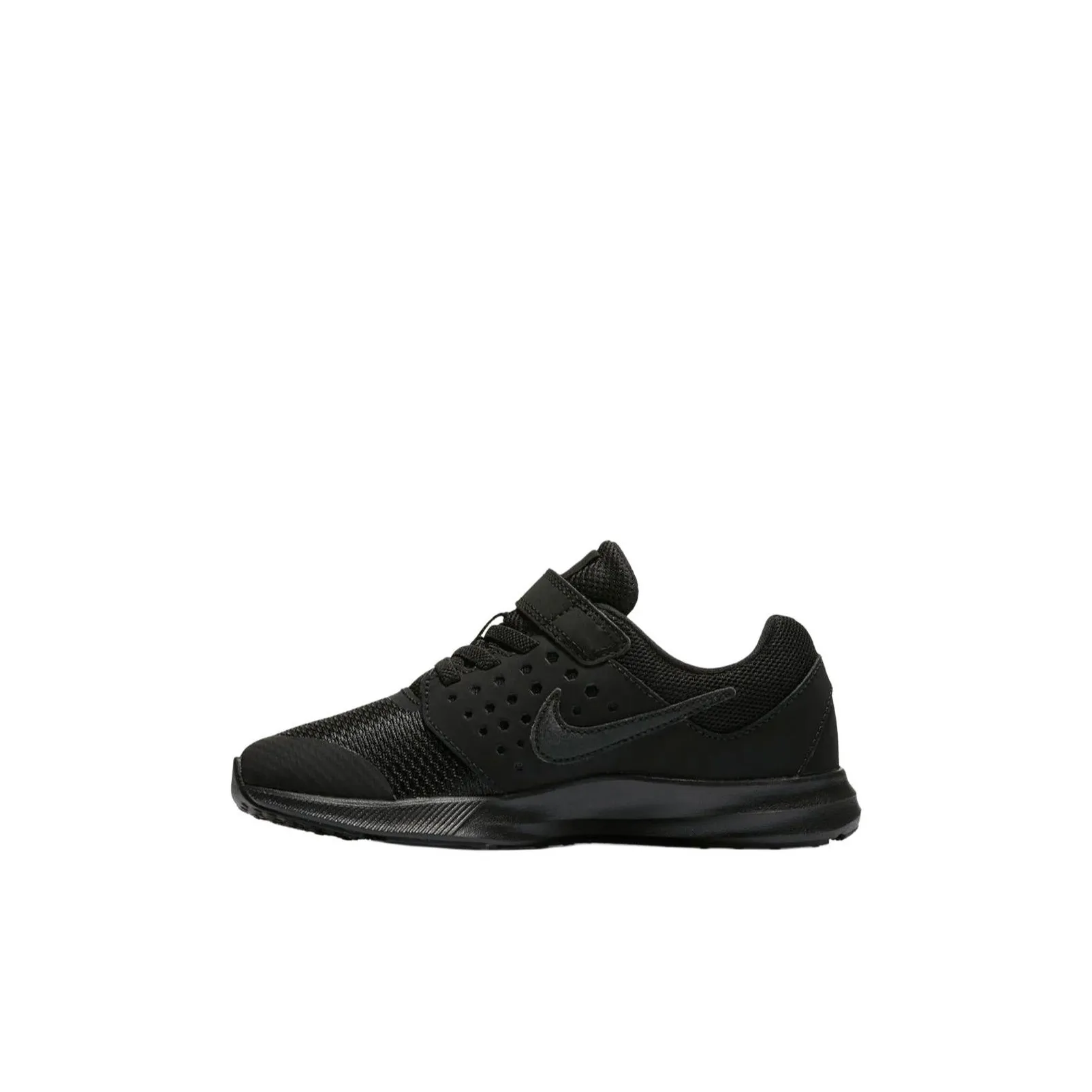 Nike Downshifter 7 Slip-Resistant Abrasion-Resistant Low Top Детская беговая обувь Черная для детей 3-7 лет