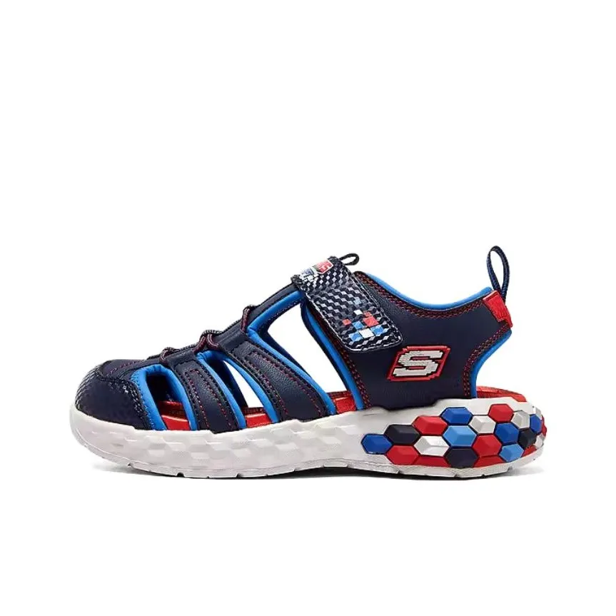 Skechers BOYS Children's Sandals Blue Red Teenagers