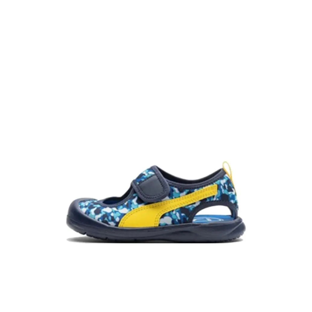 PUMA Aquacat Детские сандалии Синий Желтый Белый для детей 3-7 лет