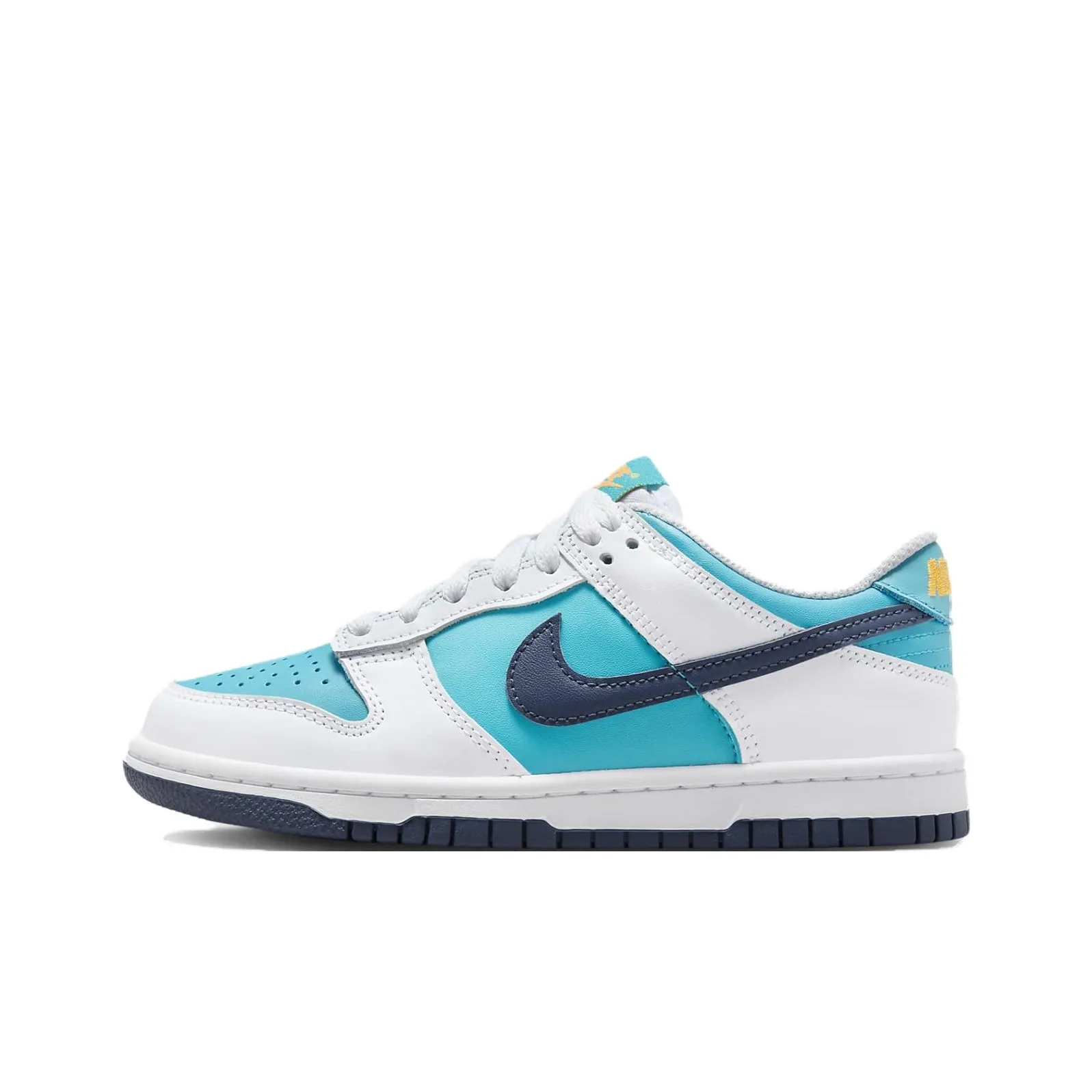 Nike Dunk Low Slip Resistant Abrasion Resistant Low Топ Детские Скейтбординги Белый синий красный