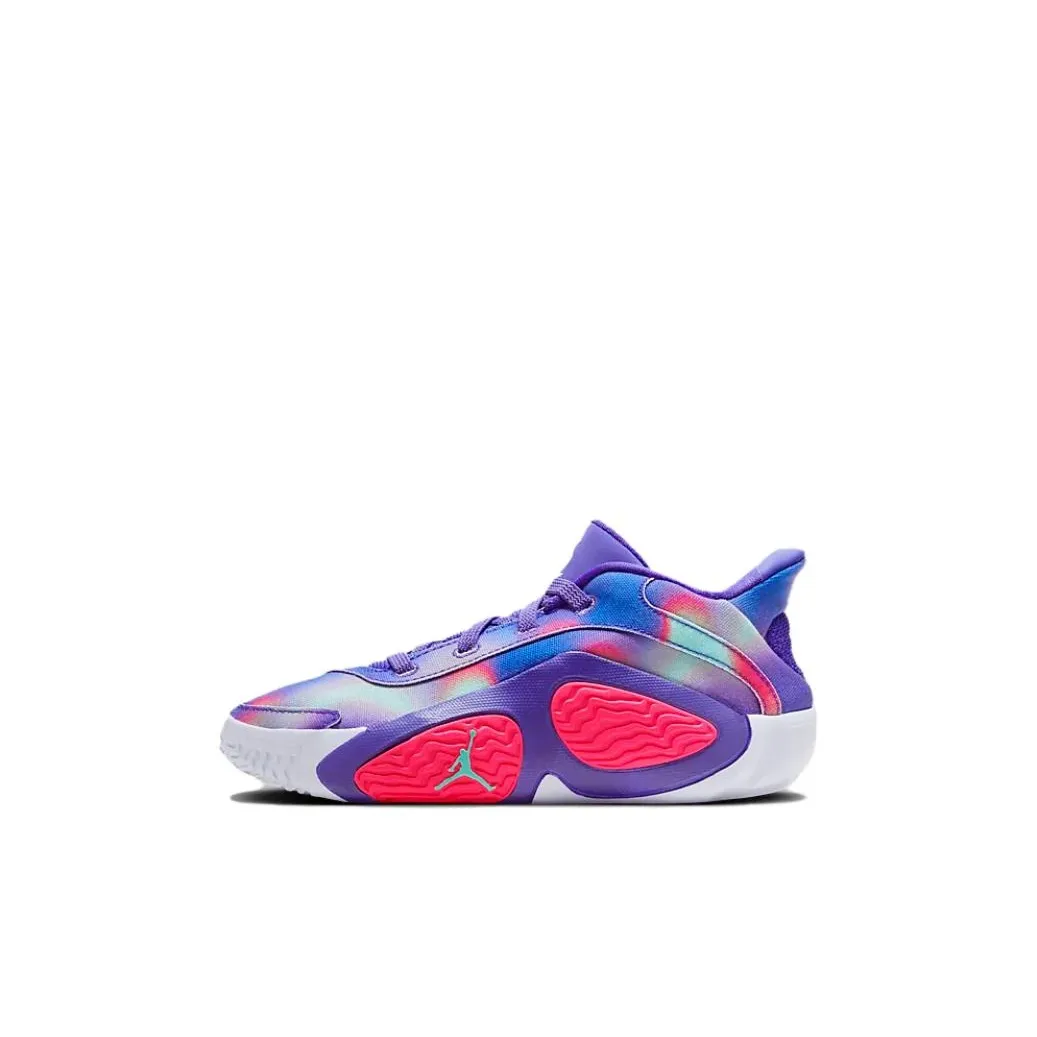 Джордан Low Топ Спортивная Повседневная Обувь Фиолетовая Для Детского Возраста