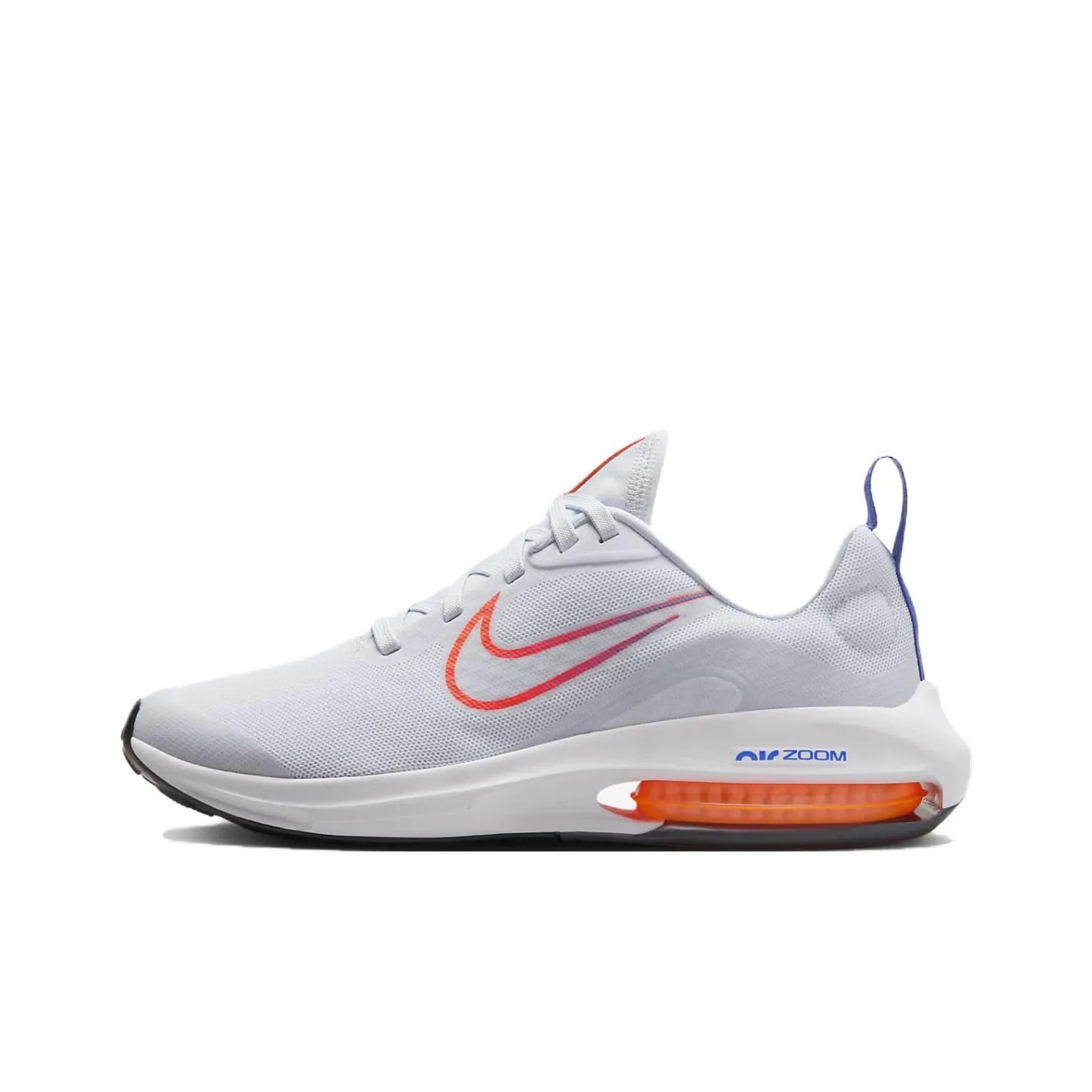 Nike Air Zoom Arcadia 2 Anti Slip Wear Resistant Low Top Kids' Running Shoes Gray Orange