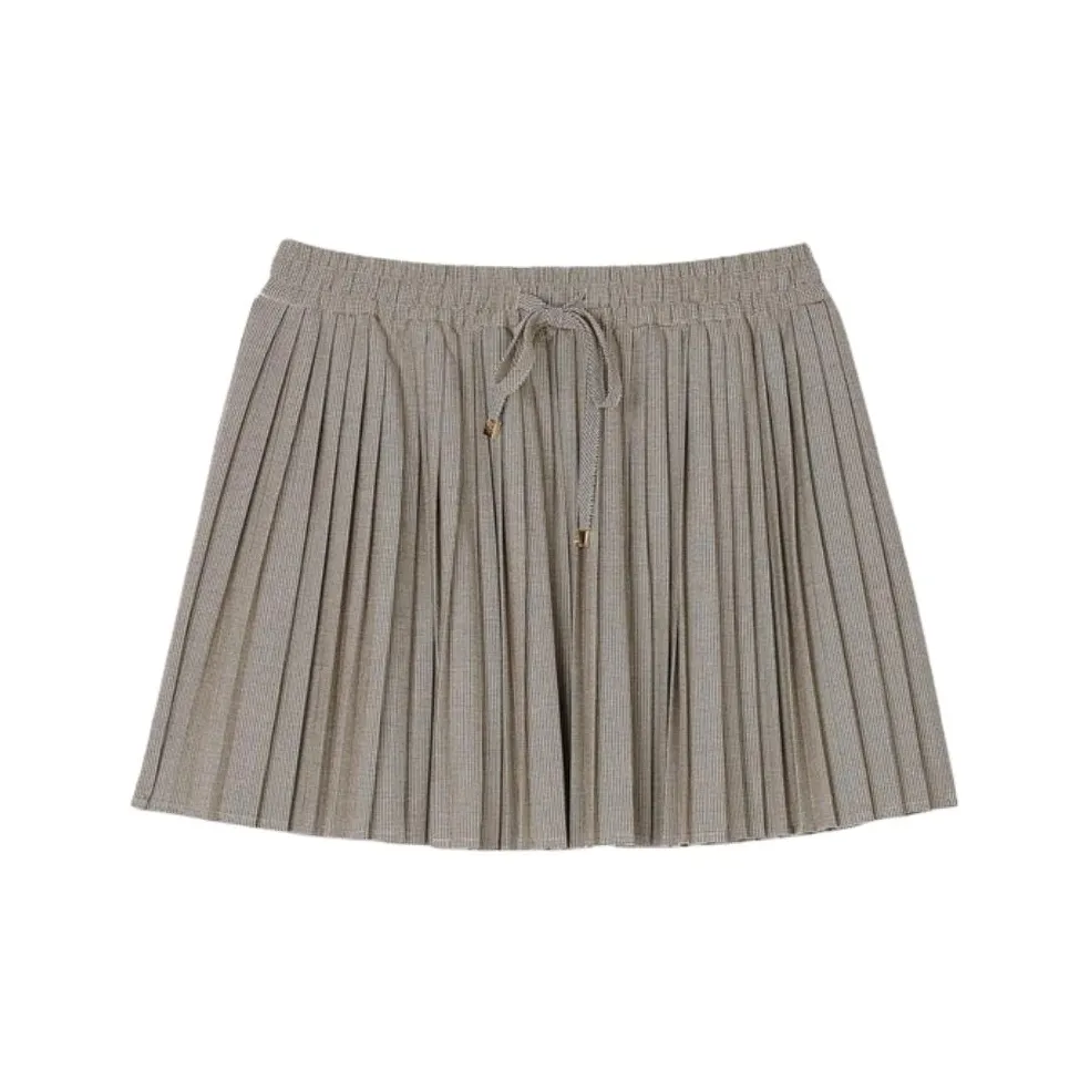 Sandro Brandy Herringbone Miniskirt